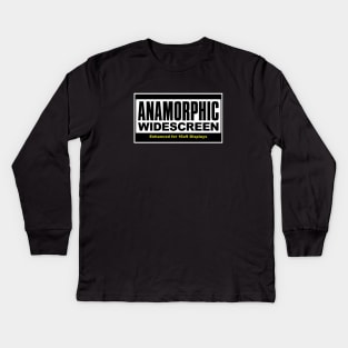 Anamorphic Widescreen Kids Long Sleeve T-Shirt